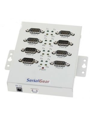 USB 2.0 Serial RS232 Adapter Box Industrial 8-Port FTDI Chip 921.6Kbps