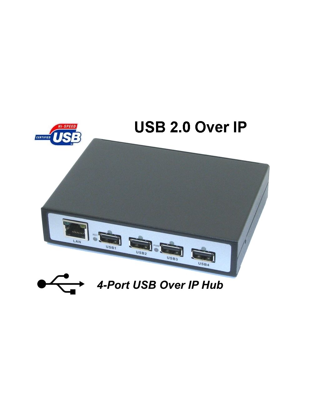 Experimentar Distante hermosa USB 2.0 Over IP Network 4-Port Hub Share any USB Device Over TCP/IP |  Cooldrives