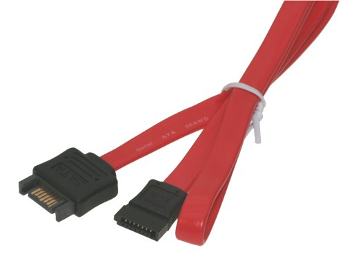 Kentek 1.5 FT SATA Cable 26AWG 7Pin Serial ATA F/F 180D Internal 3.0 Gbps PC HDD 