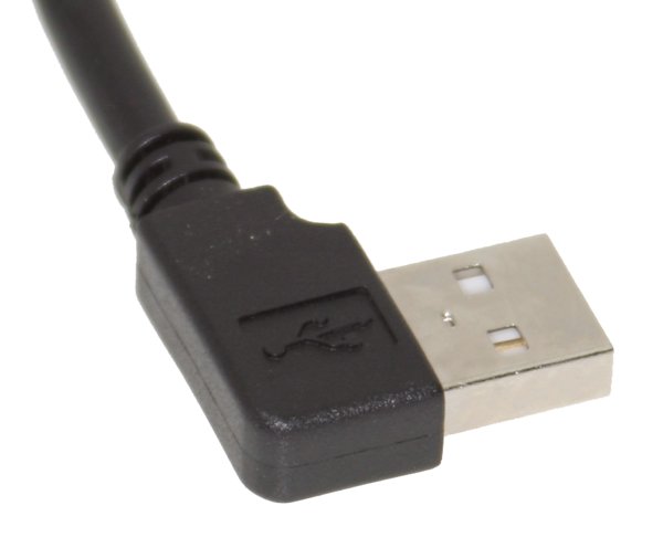 Right angle Type-A USB connector