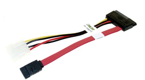 6 inch Data and 6 inch power Combo SATA cable