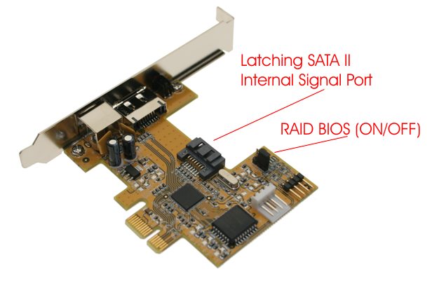 SATA II PCI-Express RAID Card> <img src=