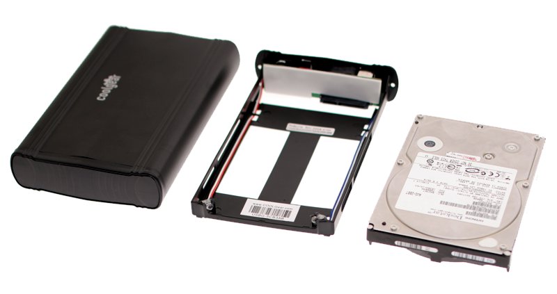 usb and esata combo mini hard drive case for sata II drives up to 2TB capacity